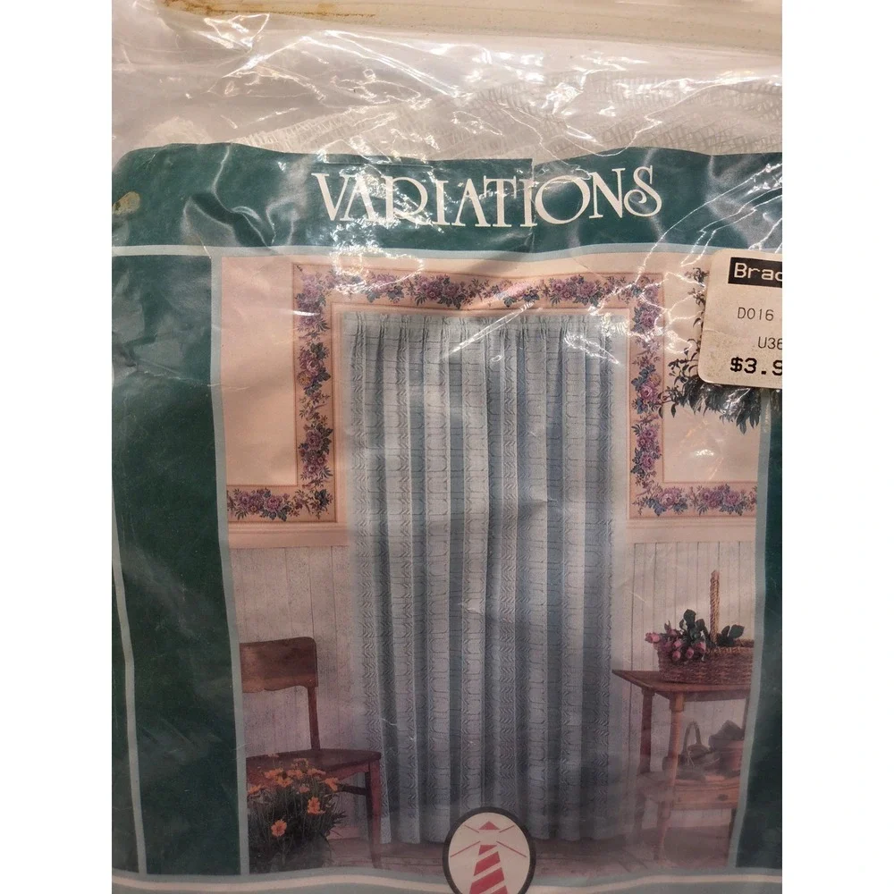 Vintage Beacon Looms White Lace Curtain Panel 40x63 Style 4082 Made in USA NEW